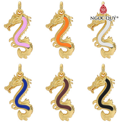 Charm treo hợp kim hình con rồng - Ngọc Quý Gemstones