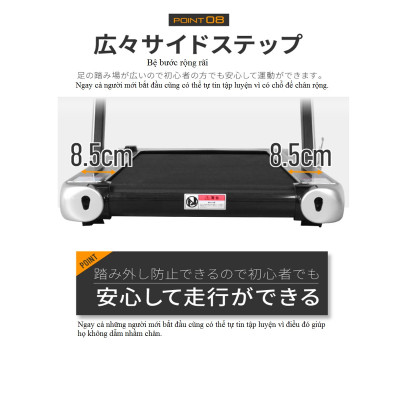 Lysin - máy chạy bộ, chạy bộ bằng điện thiết kế siêu mỏng không tiếng ồn dùng trong văn phòng, trong nhà có thế gấp gọn mini.