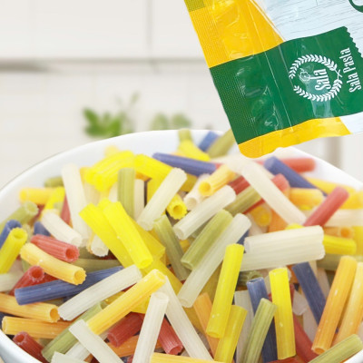 Nui Hữu Cơ Ngũ Sắc Hình Ống Ăn Kiêng Thực Dưỡng Thành Phần Rau Củ