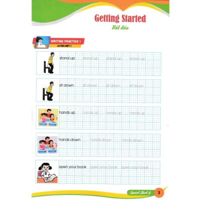 Sách - Em Luyện Viết Tiếng Anh Và Nhớ Từ Vựng - Smart Start 3 - Bám Sát SGK I-Learn Smart Start 3 - Hồng Ân