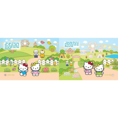 Sách - Sticker Hello Kitty - Công Viên Thú Vị - Minh Thắng