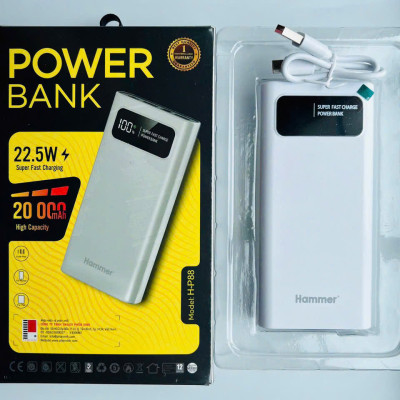 Sạc dự phòng Ham mer H-P88 22.5W - 20.000mAh, Kim Ánh cam kết hàng chính hãng bảo hành 12 tháng