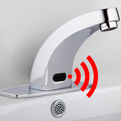 Vòi Lavabo cảm ứng Eurolife EL-A100 (Trắng bạc)