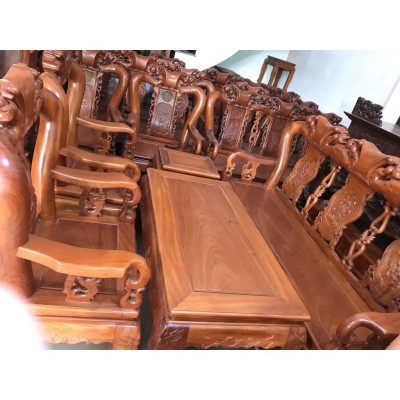 Bộ bàn ghế minh đào gỗ gõ đỏ