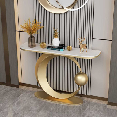 Bàn console MOON 02 mặt đá khung sắt Juno sofa CSTCT056 120x30x85 cm nhiều màu lựa chọn