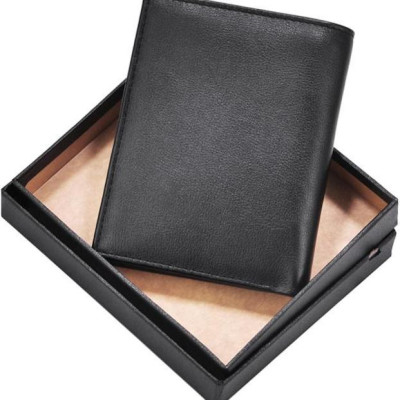 Ví Da Nam AT Leather 051 (11.5 x 9.5 cm) - Đen