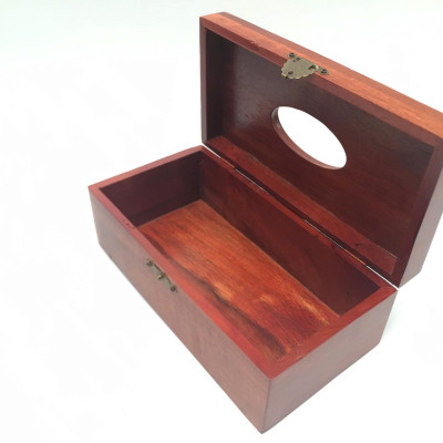 Hộp gỗ hương đựng giấy ăn