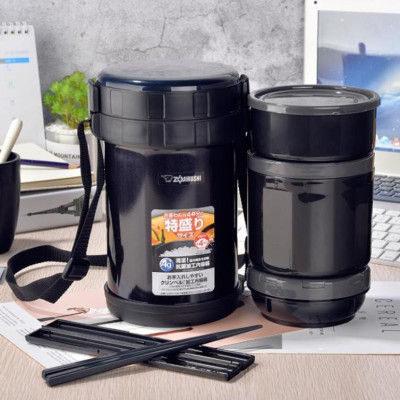 Hộp cơm giữ nhiệt 3 ngăn Zojirushi 1.47L SL-XE20-AD, sản xuất tại Thái Lan