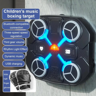 Máy Đấm Bốc Theo Nhạc, Máy Tập Boxing Giúp Bé Có Kết Nối Bluetooth, Đồ Chơi Tăng Thể Lực Cho Bé