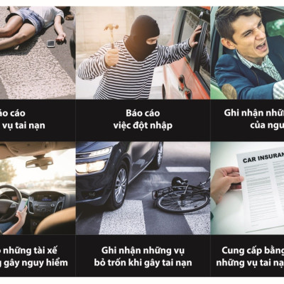 Camera Hành Trình Trước Sau Blaupunkt BP 9.0A Có GPS