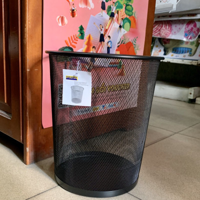 Sọt rác Kim Loại Văn Phòng Tròn Top Point HY63515 2 Màu (Ngẫu Nhiên)