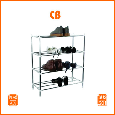 Kệ Dép Inox 4 Tầng Lắp Ráp CB