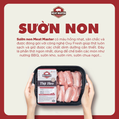 Sườn heo non Meat Master ( 400 G ) - Giao nhanh