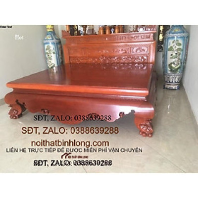 Sập Chân Quỳ Dạ Cá Yếm Chơn gỗ Gụ Nam Phi