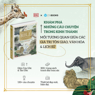 Sách - Những Câu Chuyện Kể Hay Nhất Trong Kinh Thánh : 300 trang sách tranh tái hiện toàn bộ Cựu Ước và Tân Ước