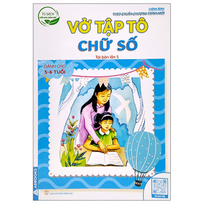 Sách - Tủ sách chồi non chăm học - Vở ô ly tập tô chữ - Bộ 6 Cuốn
