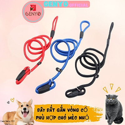 Dây dắt vải sợi tròn cho chó mèo nhỏ (màu ngẫu nhiên)