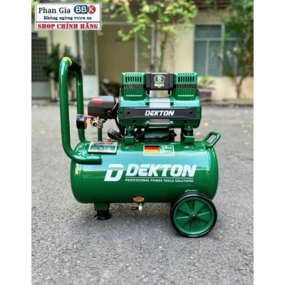 Máy Nén Khí Dekton 25 Lít DK-AC2825 1.5HP/1100W/ không Dầu / Bình 25L - Lưu Lượng 125L/Phút