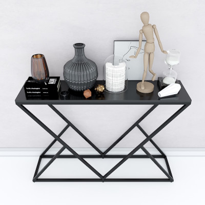 Bàn console, bàn trang trí mặt gỗ khung sắt sơn tĩnh điện Juno sofa CSTCT006 120x30x82 cm