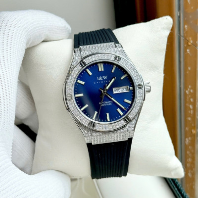 Đồng Hồ Nam I&W Carnival 55851GD1 Chính Hãng Full Box Chống Nước Kính Chống Xước Dây Silicon Cao Cấp BH 60T (Máy Cơ Tự Động)