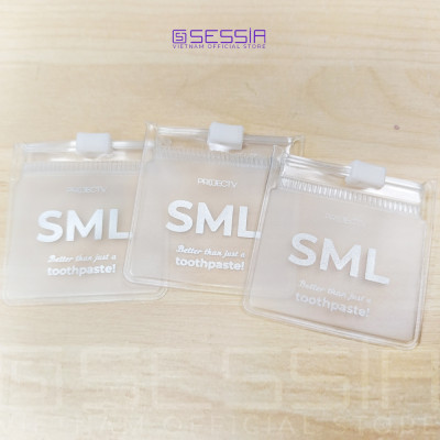 Túi Zip Đựng Kem Đánh Răng SML (5x5cm) Kèm 6 Viên Kem Đánh Răng SML - PROJECT V - Tiện Dụng & Thân Thiện Môi Trường - Hàng Chính Hãng