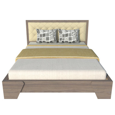 Giường ngủ cao cấp Tundo màu xám 160cm x 200cm