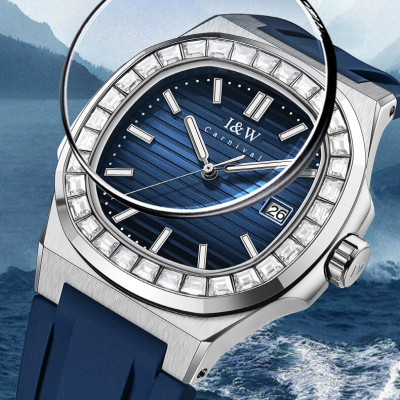 Đồng Hồ Nam I&W Carnival 721G7 Chính Hãng Full Box Chống Nước Kính Chống Xước Dây Silicon Cao Cấp BH 60T (Máy Cơ Tự Động)