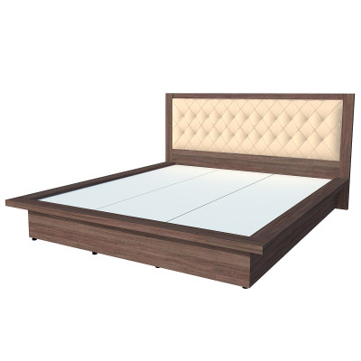Giường ngủ cao cấp Tundo màu nâu 180cm x 200cm