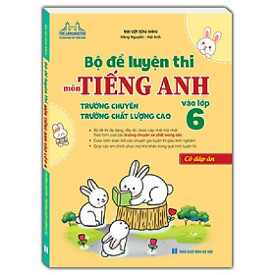 sách - Bộ đề luyện thi môn Tiếng anh vào lớp 6 trường chuyên , chất lượng cao (có đáp án)