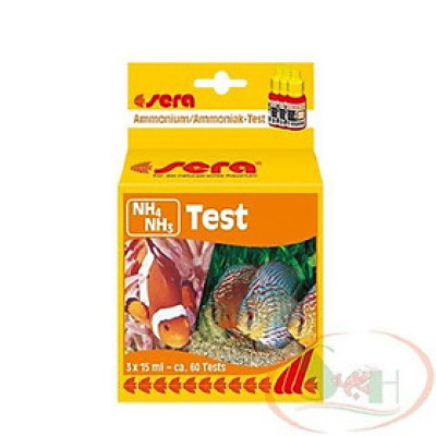 Bộ Sera NH4 NH3 Test kiểm tra amoni amoniac bể cá tép thủy hải sản