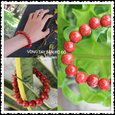 VÒNG TAY PHONG THỦY SAN HÔ ĐỎ MAY MẮN BÌNH AN