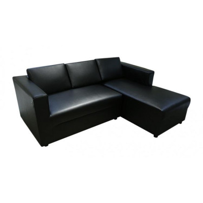 Sofa da chữ L góc trái Bình Long H-Jeep 200 x 150 x 77 cm (Đen)