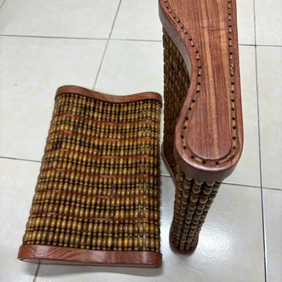 Gối Hạt Gỗ Bách Xanh Cao Cấp ,  Gối Công Thái Học - Kích Thước 43cmx24cmx8/4cm ( video , hình thật )