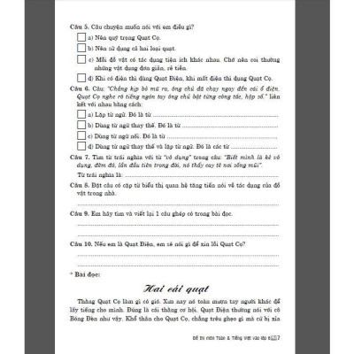 Sách - Đề Thi Môn Toán Tiếng Việt Dùng Cho Học Sinh Lớp 5 Thi Vào Lớp 6 - Dành Cho Các Bộ SGK Hiện Hành - Hồng Ân