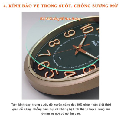 Đồng Hồ KIM TRÔI EASTAR Cao Cấp Tròn CỔ ĐIỂN Có DẠ QUANG - Bảo Hành 1 Năm - Tặng Pin Maxell