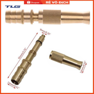 Đầu vòi xịt tăng áp mini Đầu vòi tăng áp đa năng bằng đồng tưới cây rửa xe cực mạnh 206587 tặng đai