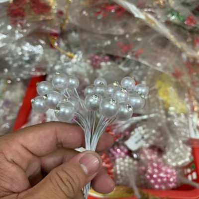 Cài Tóc Cô Dâu - Trâm hạt trai đính hạt