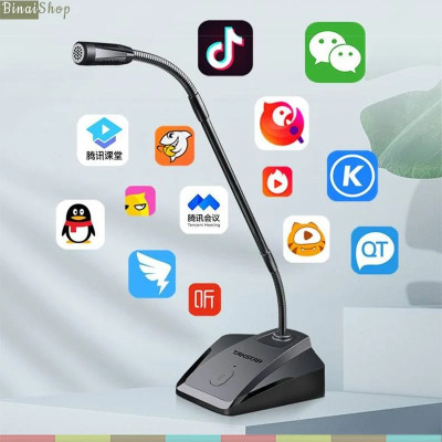 Takstar MS-580USB - Micro Cổ Ngỗng Sử Dụng Sóng UHF Và Kết Nối Dây Cho Máy Tính, Họp Trực Tuyến - Hàng Chính Hãng