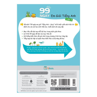Sách - 99 Ngày Em Giỏi Tiếng Anh Lớp 3 - MCBooks