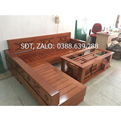 Bàn L phòng khách sang trọng