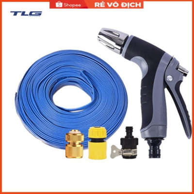 Bộ dây và vòi xịt rửa xe tưới cây tăng áp 20M(cút đồng nối 713-1) 206817
