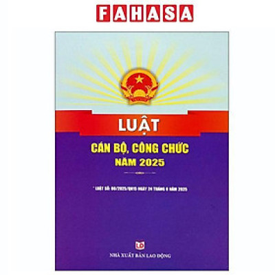 Sách - Luật Cán Bộ Công Chức Năm 2025