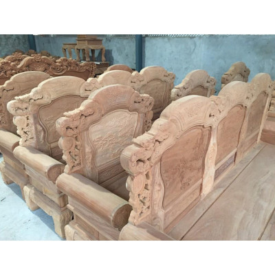 Bộ bàn ghế khổng tử gỗ gõ đỏ