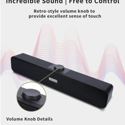 Loa máy tính Soundbar Colorfire CSP-5201 | Desktop speaker 3W x 2 | Nguồn USB , kết nối Jack 3.5 mm | Bảo hành 1 năm | Hàng Chính Hãng