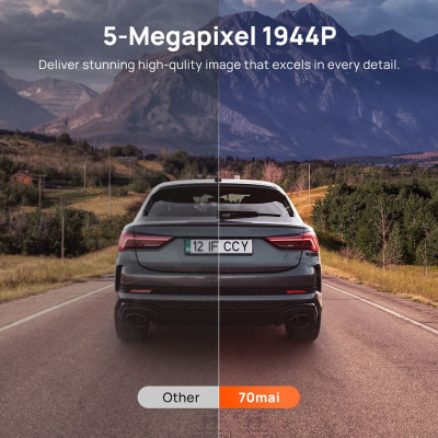 Camera hành trình 70mai A510 cảnh báo an toàn ADAS, 4G, GPS, độ phân giải 3K HDR sắc nét - Hàng chính hãng