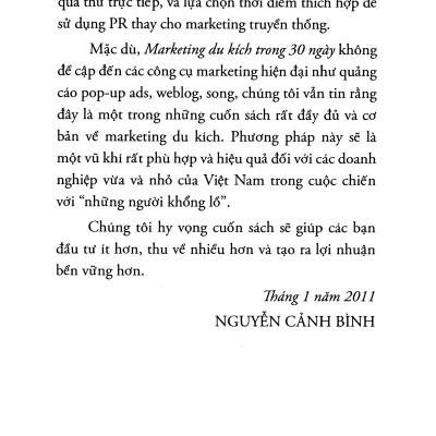 Marketing du kích trong 30 ngày - Jay Conrad Levinson, Al Lautenslager
