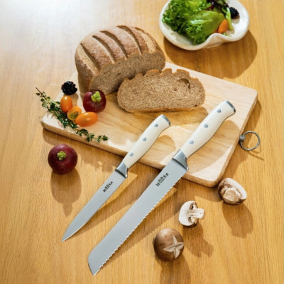 Bộ Dao 5 Chiếc Thép 5Cr15 Haatz CIM735 Tay Cầm Công Thái Học - Hàng Chính Hãng Bảo Hành 24 Tháng