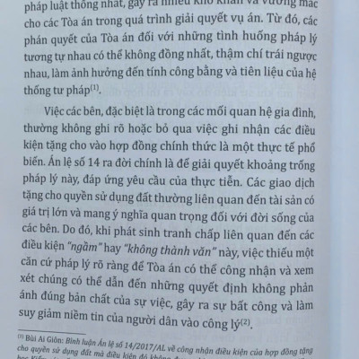 Bình luận các án lệ tranh chấp về đất đai – Góc nhìn từ thực tiễn xét xử của Thẩm phán (tập 1 và 2)