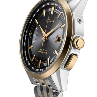 Đồng Hồ Nam Citizen Đa Chức Năng Dây Thép Không Gỉ CB0156-66E - Mặt Đen (Sapphire)