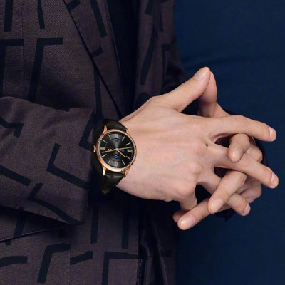 Đồng hồ nam chính hãng IW CARNIVAL IW528G-3 Kính sapphire ,chống xước,Chống nước 30m ,Bảo hành 24 tháng,Máy cơ (Automatic),Dây da cao cấp